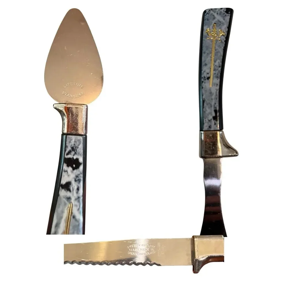 Swords Of Camelot Lifetime Cutlery Sheffield England 12 Stainless Steel Knives